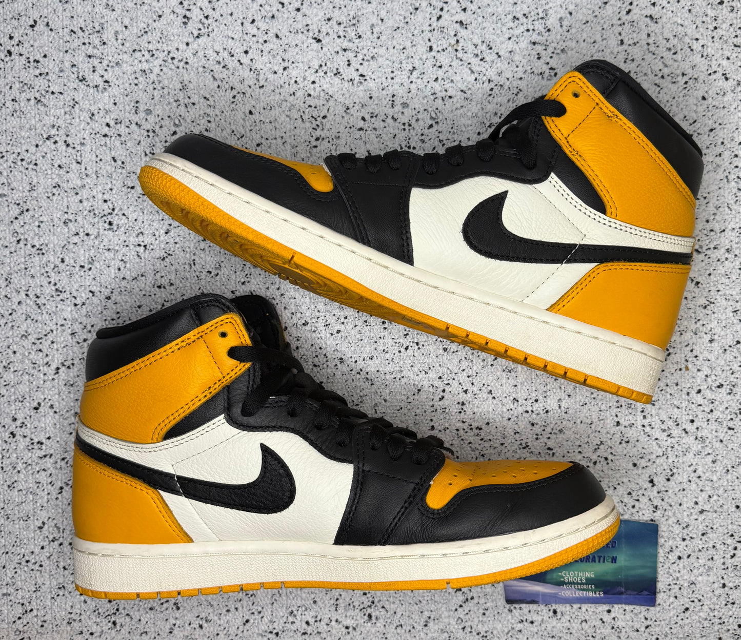 Jordan 1 Yellow Toe 9 Men/10.5 Women “Preowned”