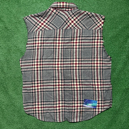 Fear of God Essentials Sleeveless Flannel Shirt
