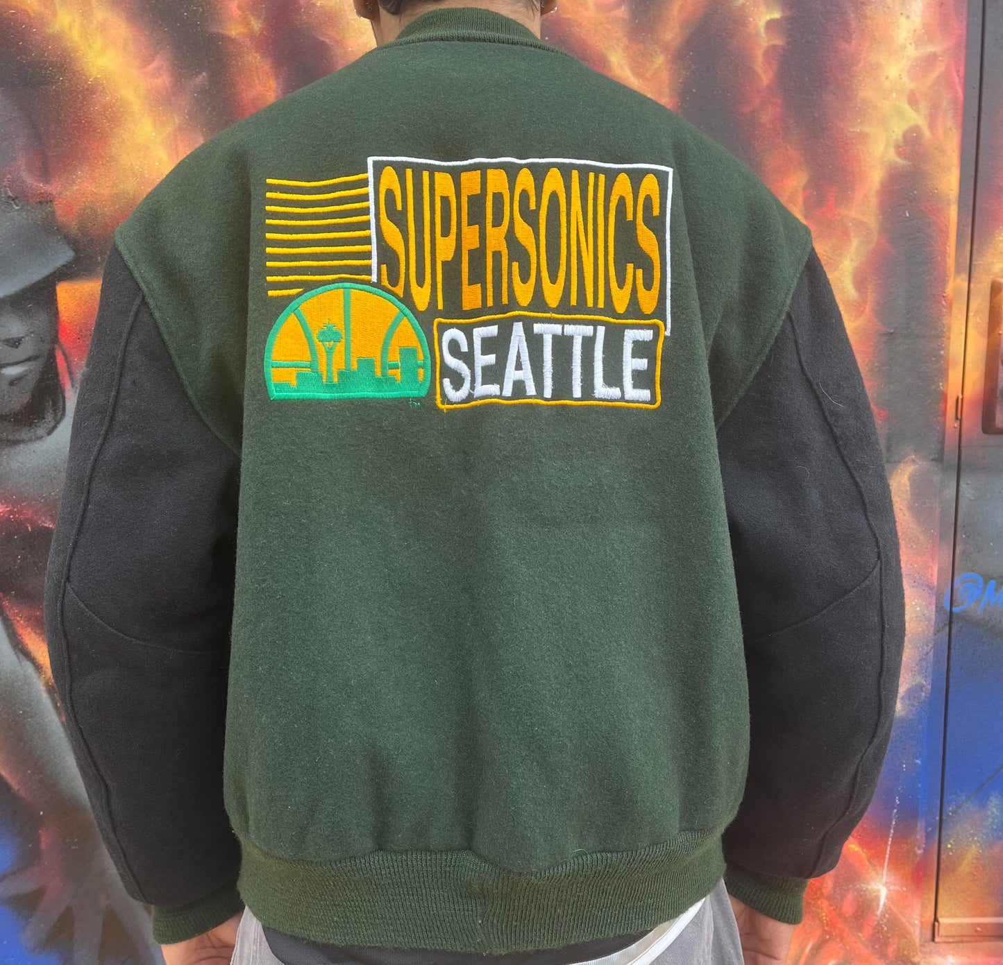 Vintage Seattle supersonics varsity jacket