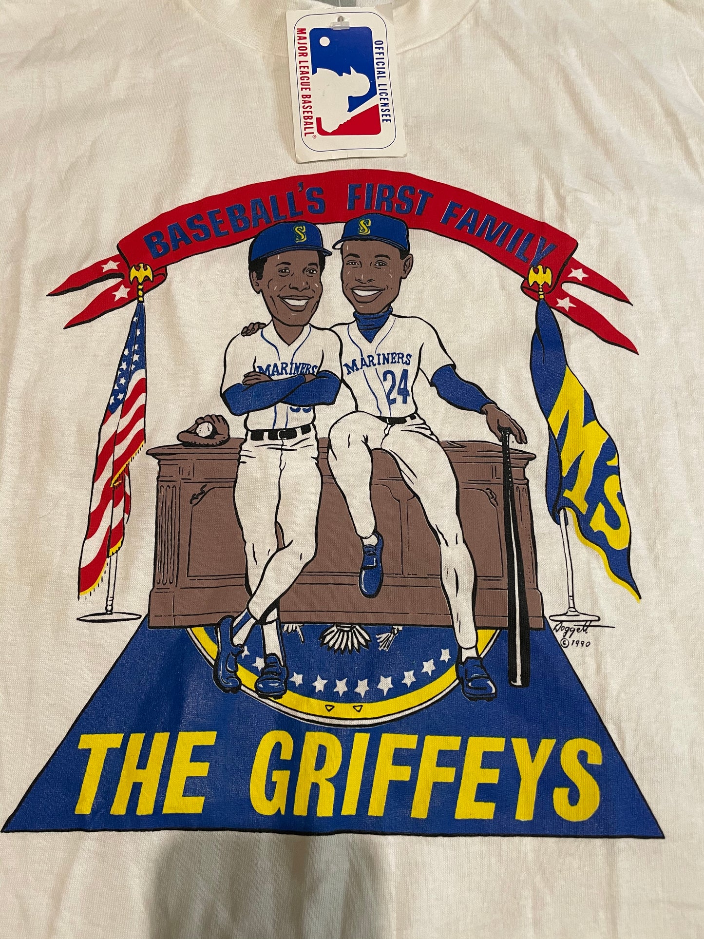 Vintage 1990 the griffeys mariners tee