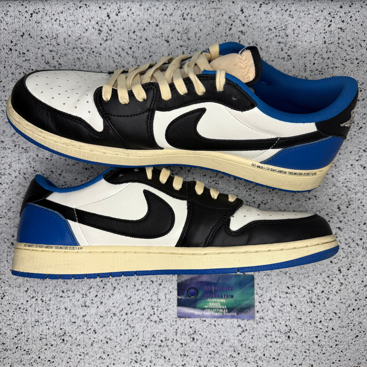 Jordan 1 Low Travis Scott Fragment 12 Men “Preowned”