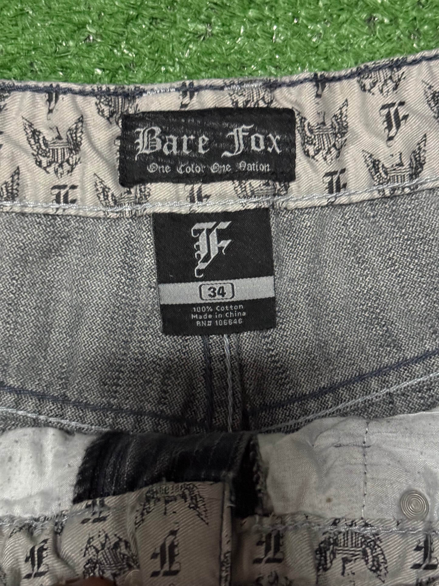 Vintage Bare Fox Jorts Grey