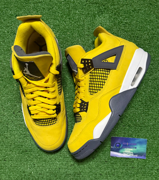 Jordan 4 Lightning 9 Men/10.5 Women “Preowned”