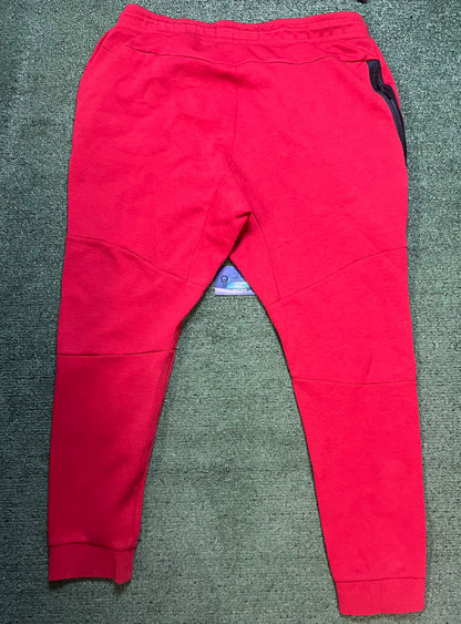Nike tech fleece red sweatpants