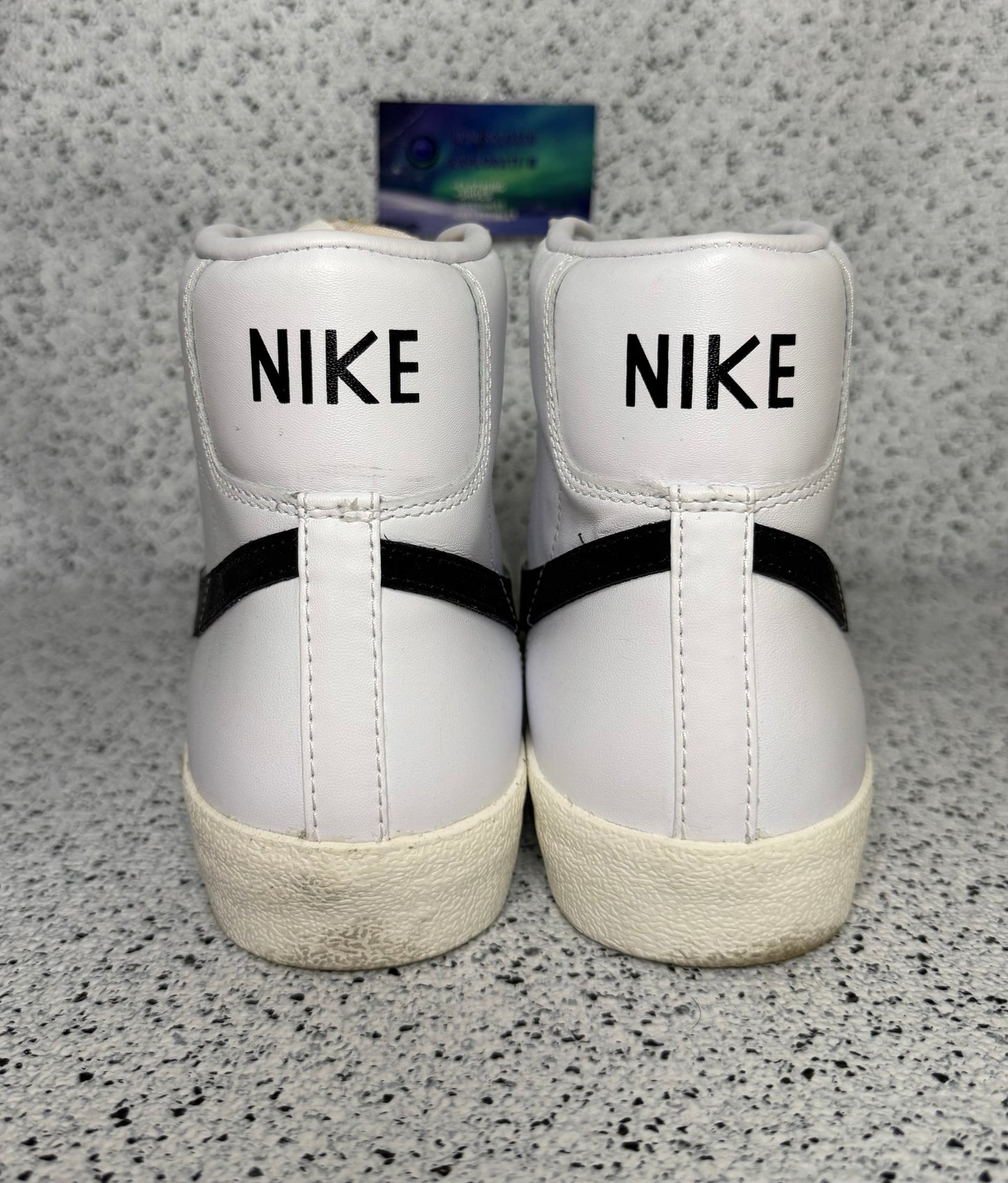 Nike Blazer White Black 10 Men/11.5 Women “Preowned”