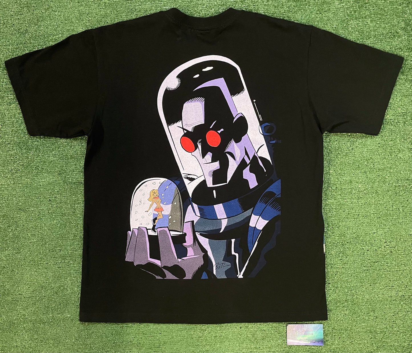 Mask and diguise Mr freeze Batman animated series animated all over print tee