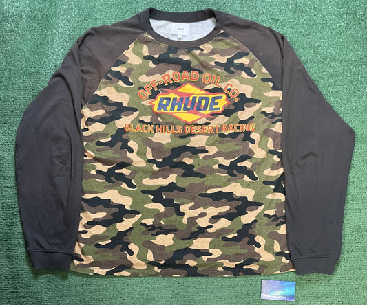 Rhude black hills camo longsleeve