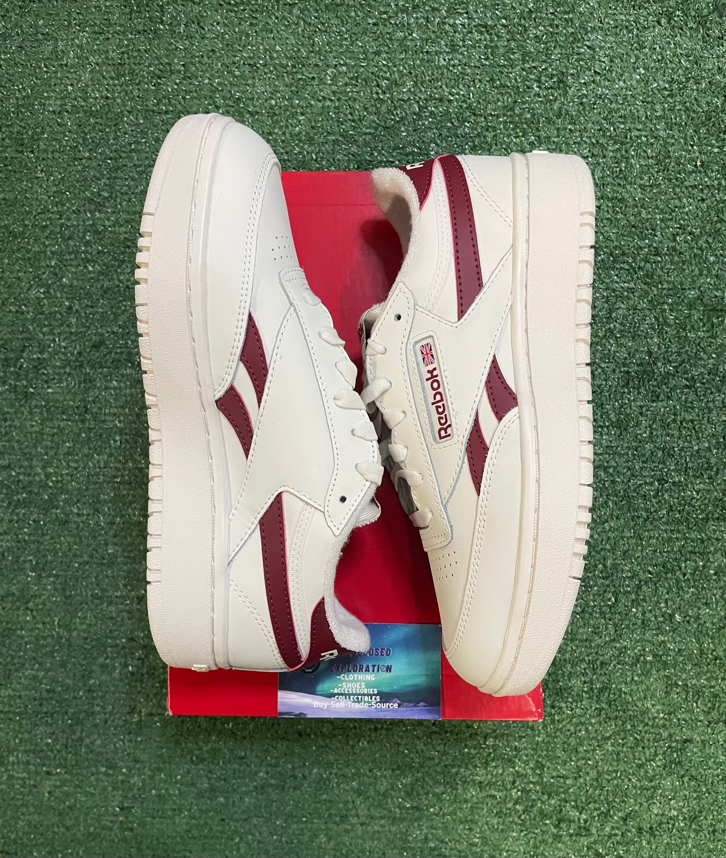 Reebok club C double revenge chalk white burgundy
