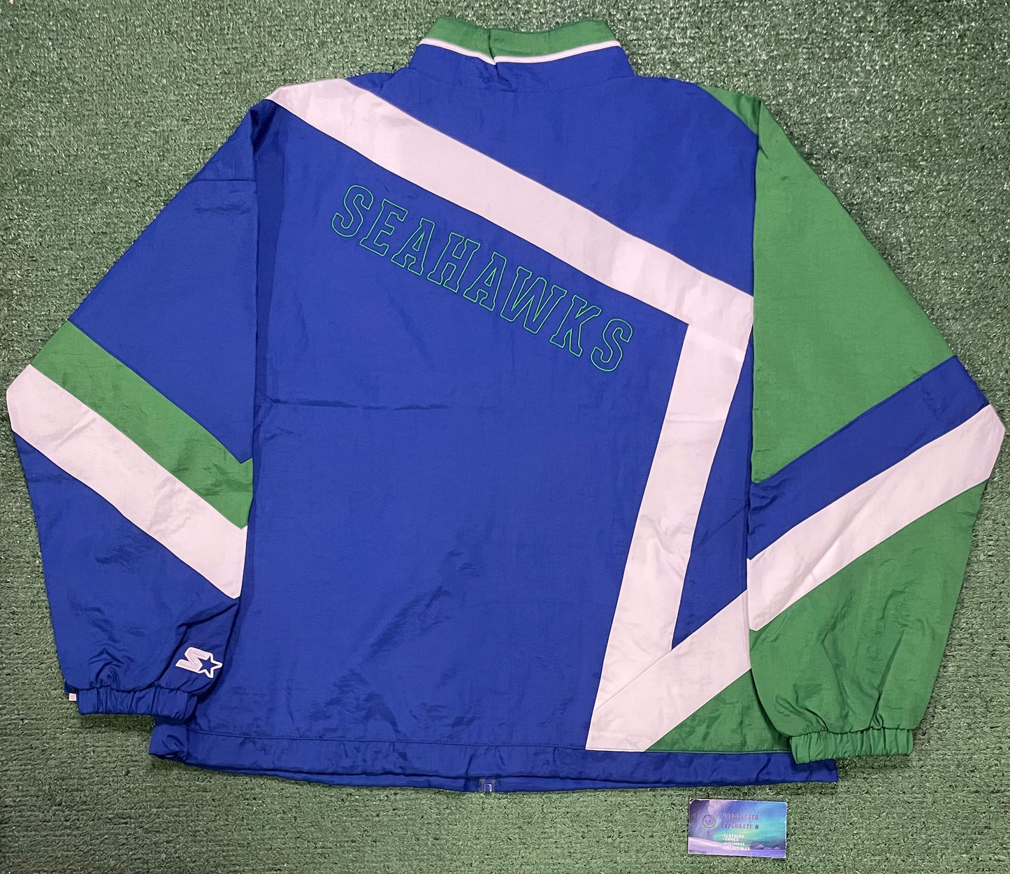 Seattle Seahawks starter full zip throwback jacket