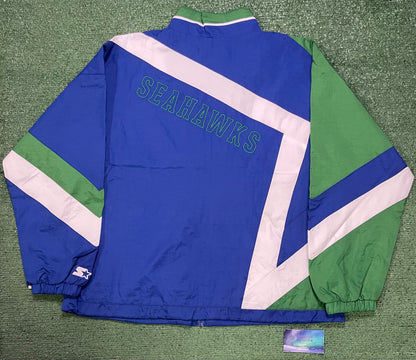 Seattle Seahawks starter full zip throwback jacket