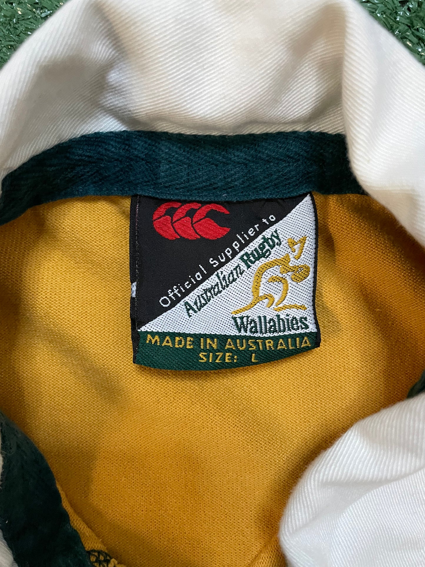 Vintage 1990s Australia wallabies Canterbury rugby union jersey