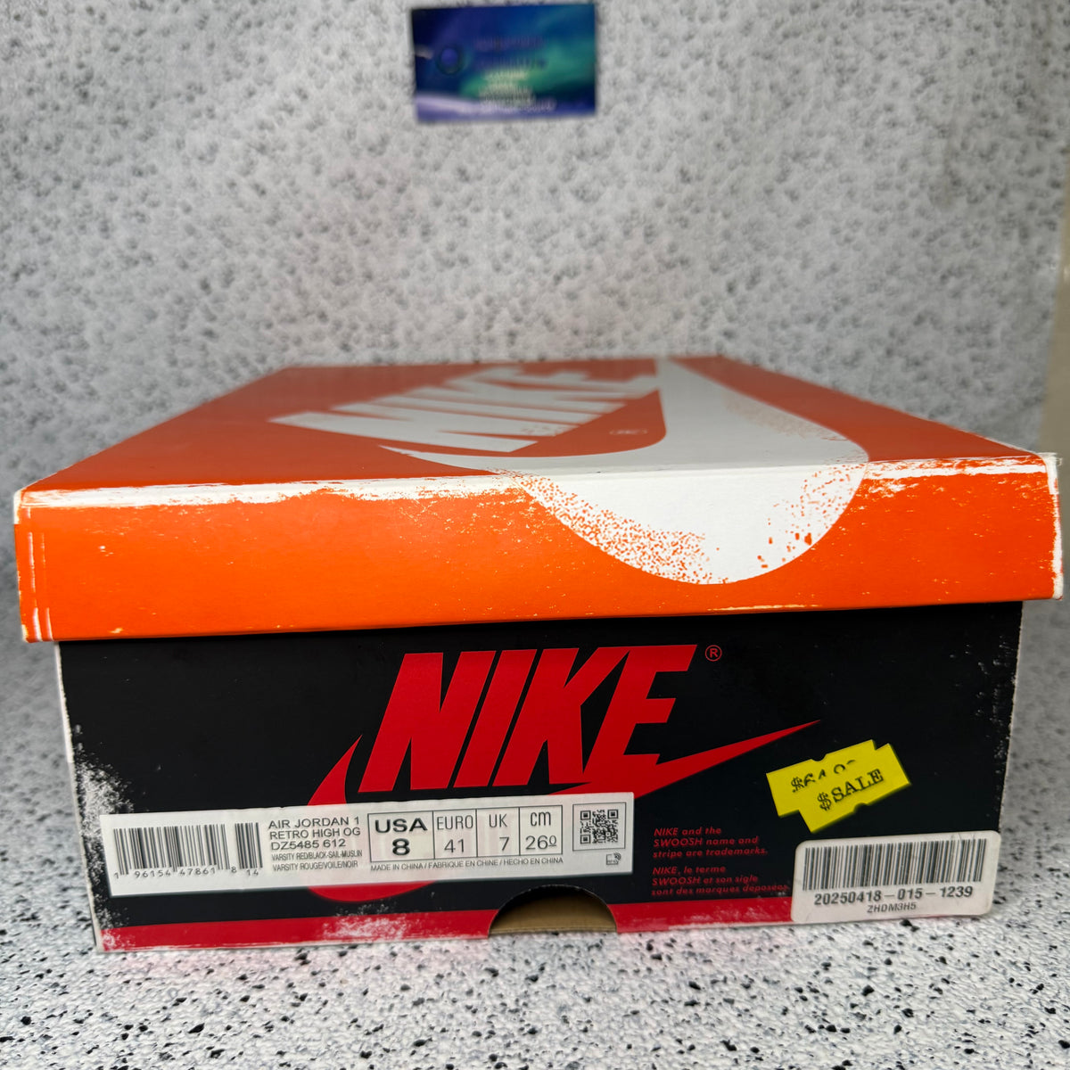 Jordan 1 Lost & Found Chicago 8 Men “Preowned”