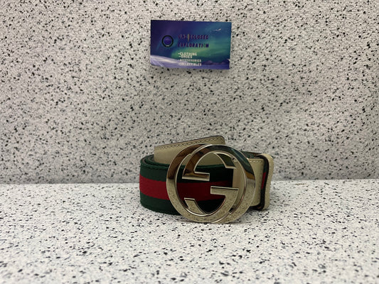 Gucci Striped Belt