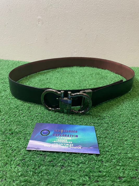 Salvatore Ferragamo black and leather belt