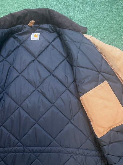 Vintage 1989 Carhartt Quilted Canvas beige Jacket