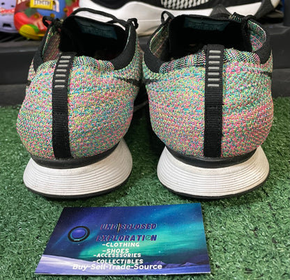 Nike Flyknit Racer multicolor black size 13men/14.5women