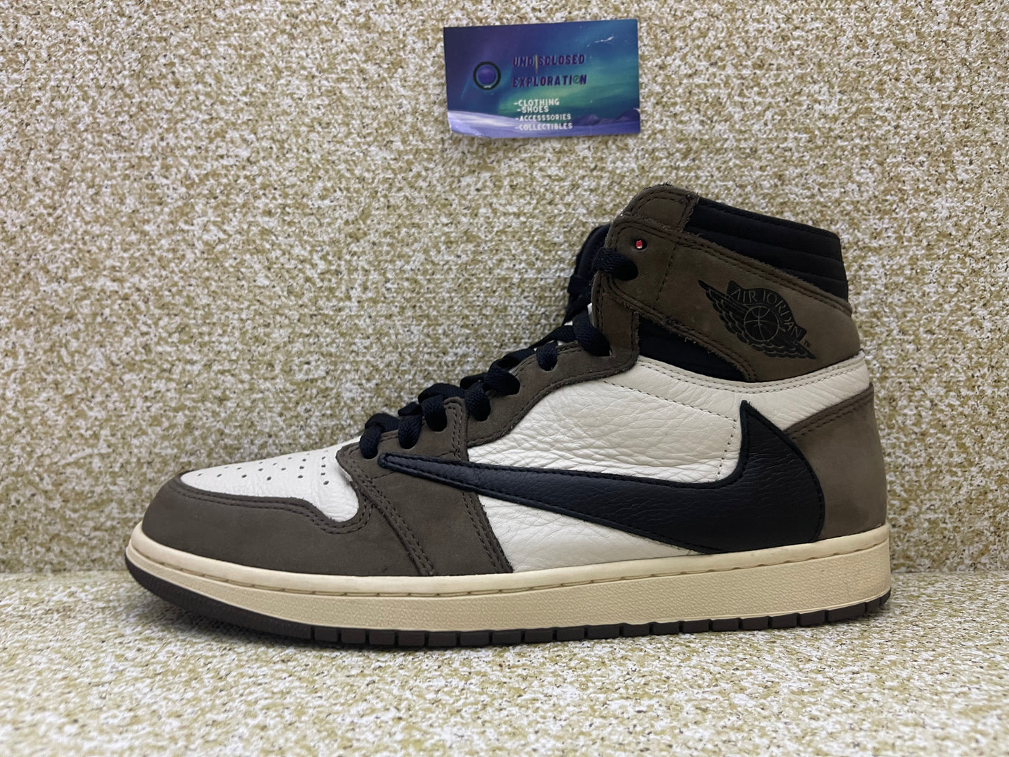 Jordan 1 High Travis Scott Mocha 10.5 Men/12 Women “Preowned”