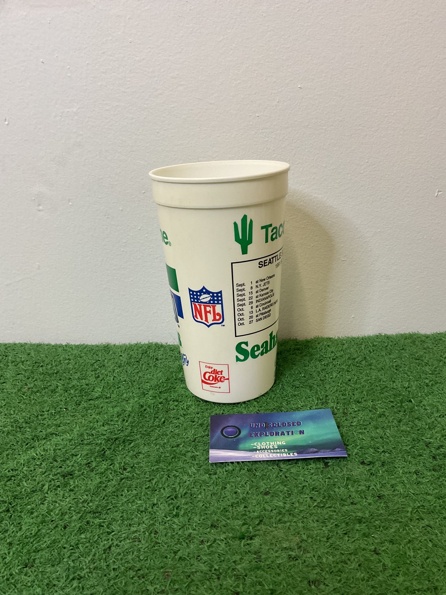 Vintage Seattle Seahawks 1991 Taco Time Cup