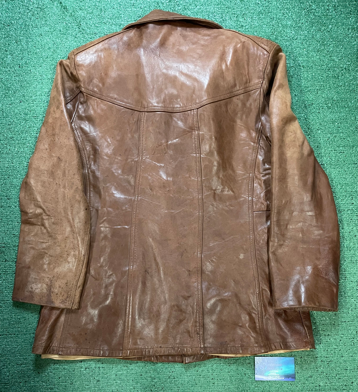 Vintage 1970s Silton brown leather jacket