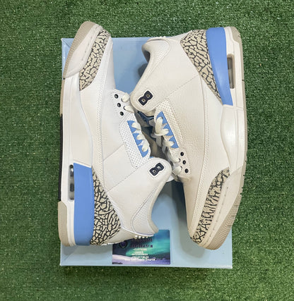 Air Jordan 3 UNC size 10.5men/12women