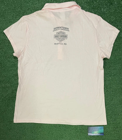 Vintage 2000s Harley Davidson Seattle Wa polo