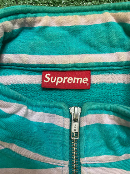 Supreme stripped half zip