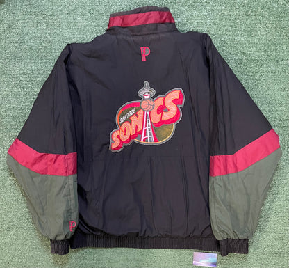 Vintage 1990s Seattle Sonics Reversible pro player jacket