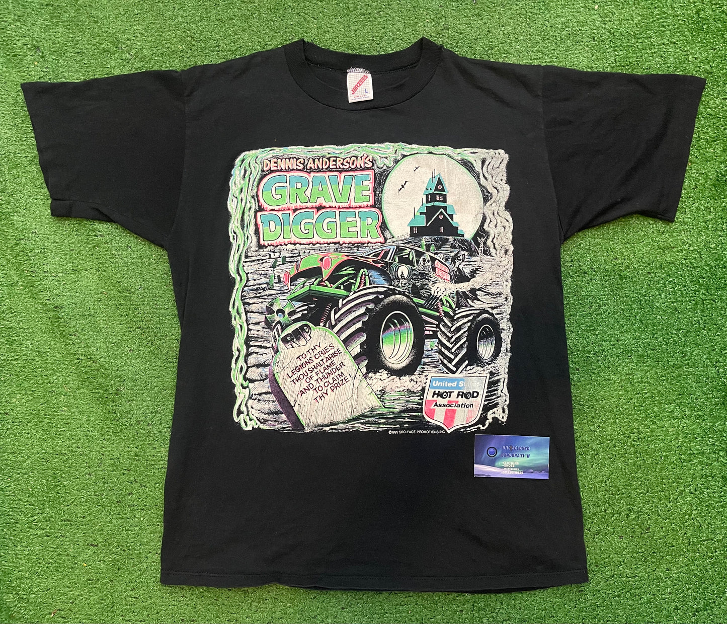 Vintage 1992 Grave Digger Monster Truck Shirt Large