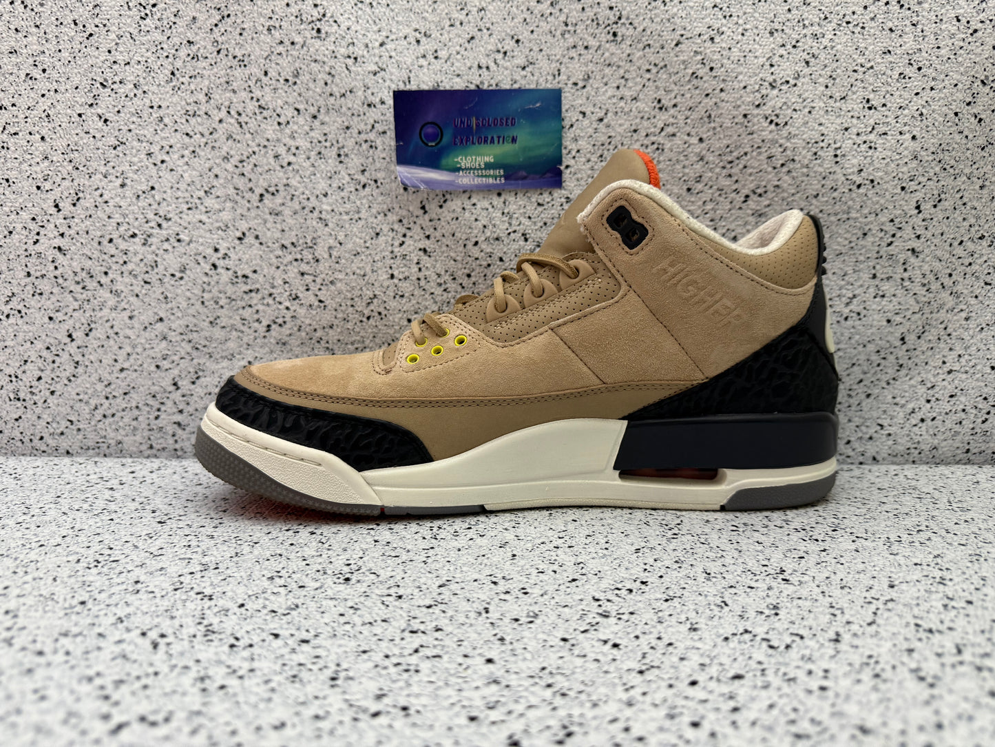 Jordan 3 Bio Beige Justin Timberlake 10.5 Men/12 Women “Preowned”