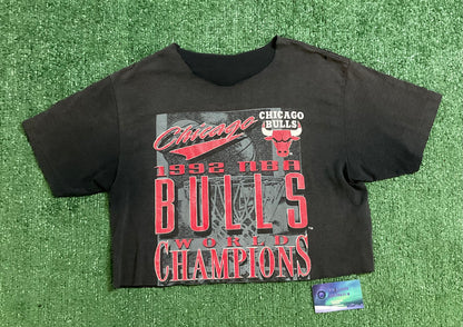 Vintage Chicago Bulls 1992 Championship Cropped Tee