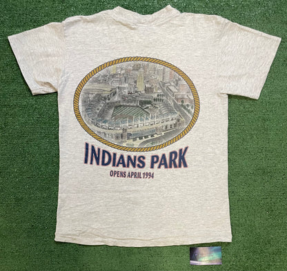Vintage 1990s Cleveland Stadium MLB tee