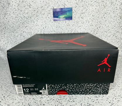 Jordan 3 Black Cat 12 Men/13.5 Women “Preowned”
