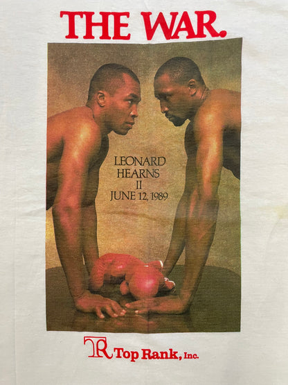 Vintage 1980s the war Sugar Ray Leonard vs. Thomas Hearns II tee