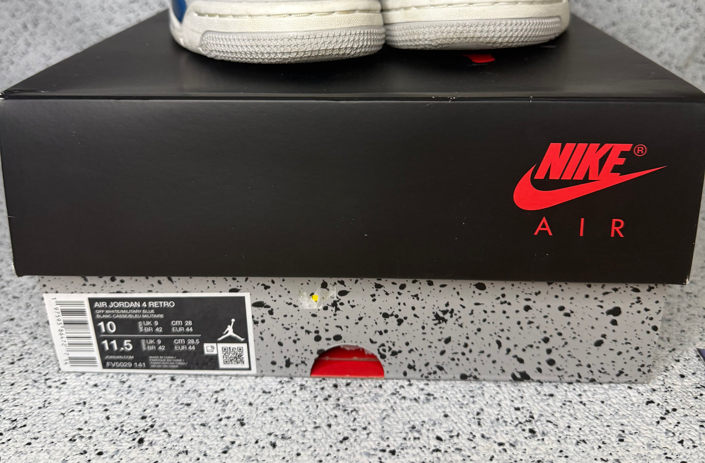 Jordan 4 Military Blue 10 Men/11.5 Women “Preowned”