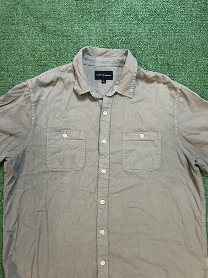Lucky brand grey button up