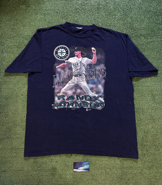 Vintage 1990s Seattle mariners randy Johnson photo tee
