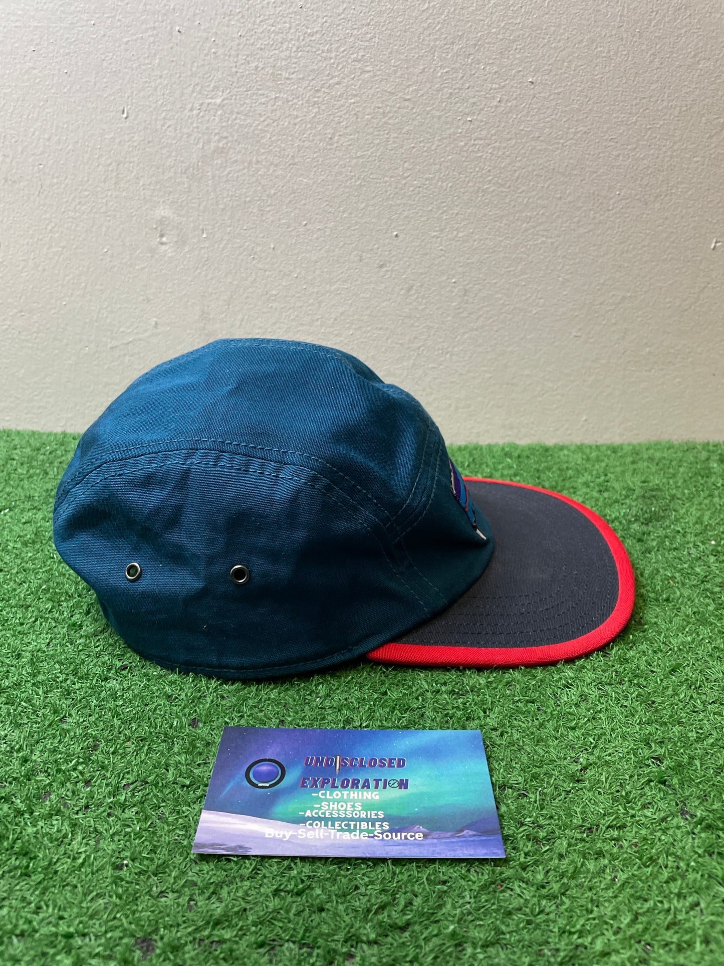 Vintage Patagonia mountain logo trade smith 5 panel Hat