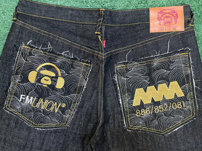 Vintage 1990s RMC Red monkey company indigo wave jean