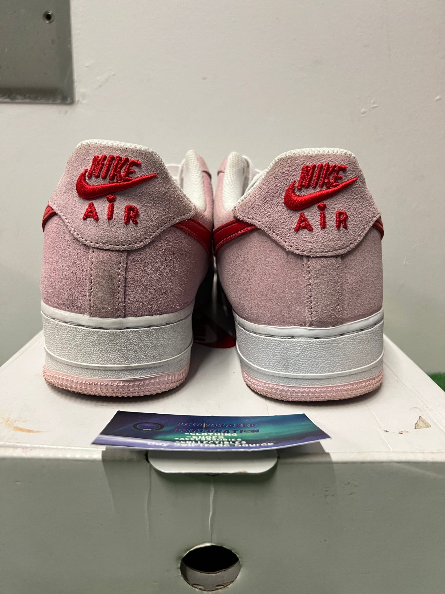 Nike Air Force 1 low Valentine’s Day love letter size 11men/12.5women