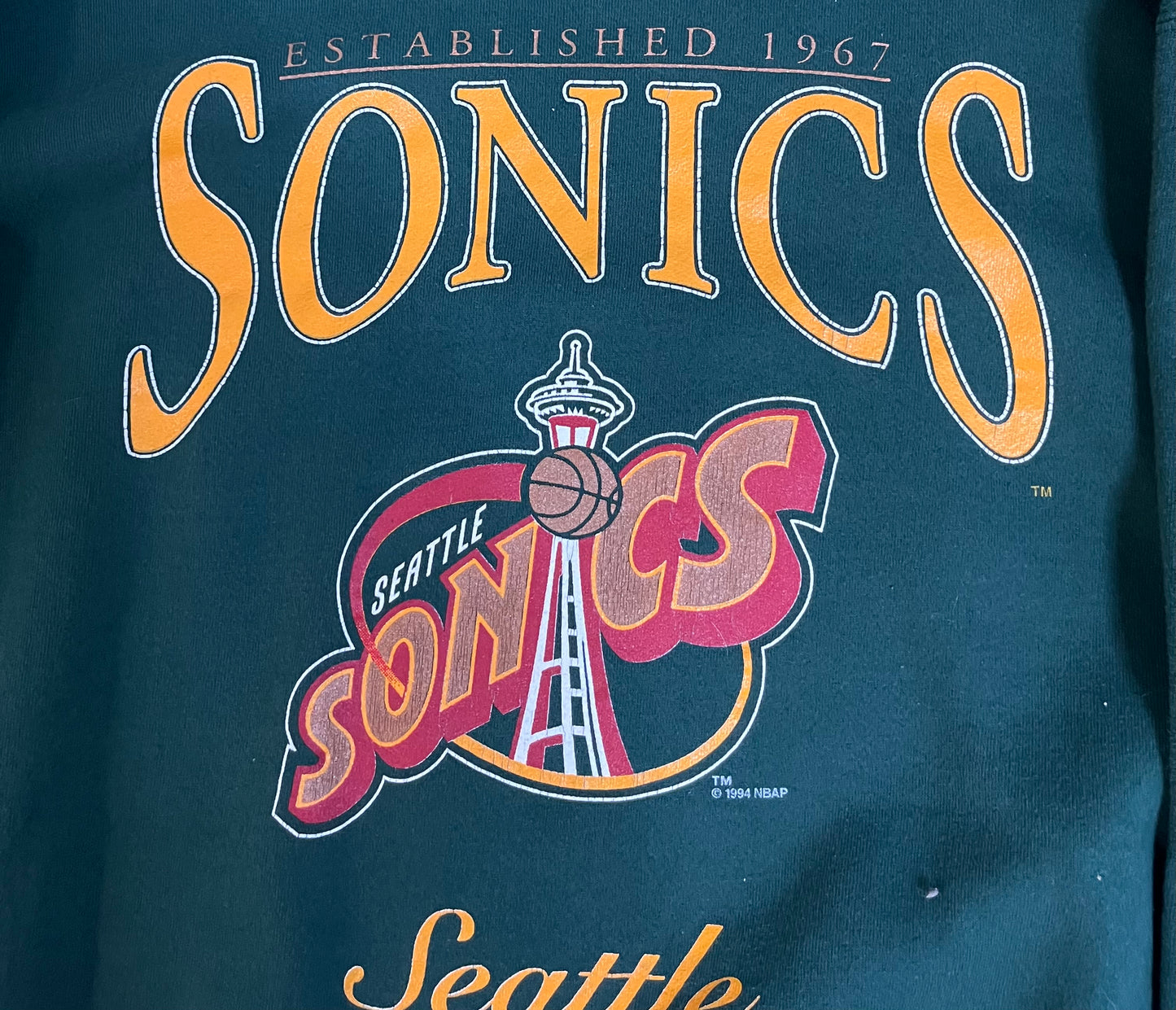 Vintage 1994 Seattle Sonics Crewneck