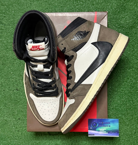 Jordan 1 High Travis Scott Mocha 11.5 Men/13 Women “Preowned”