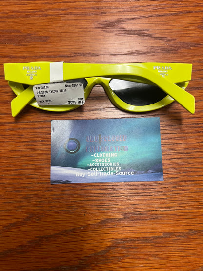 Prada oval lime sunglasses