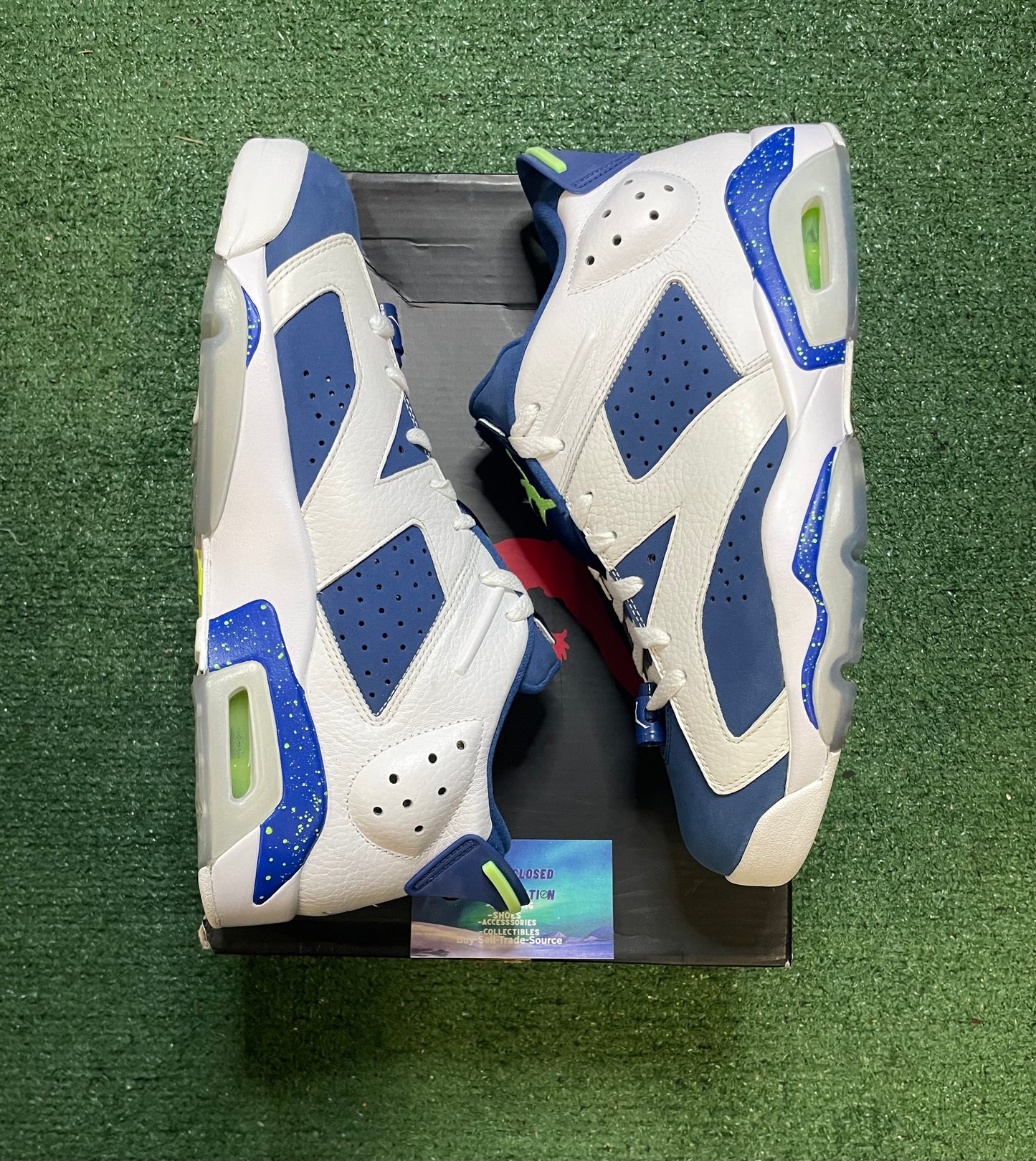 Air Jordan 6 low seahawks ghost green
