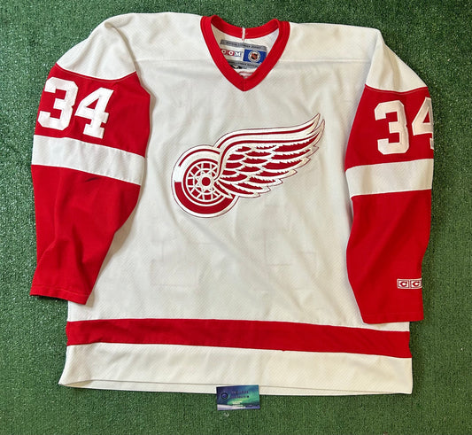 Detriot Red wings hockey CCM #34 LEGACE Jersey