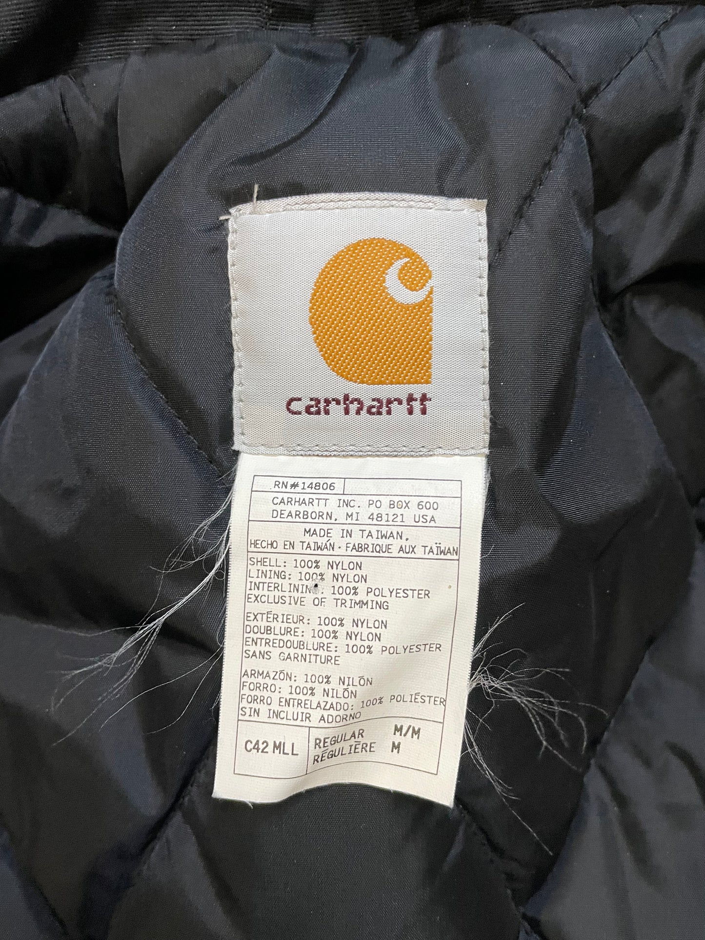 Vintage Carhartt forest green utility jacket