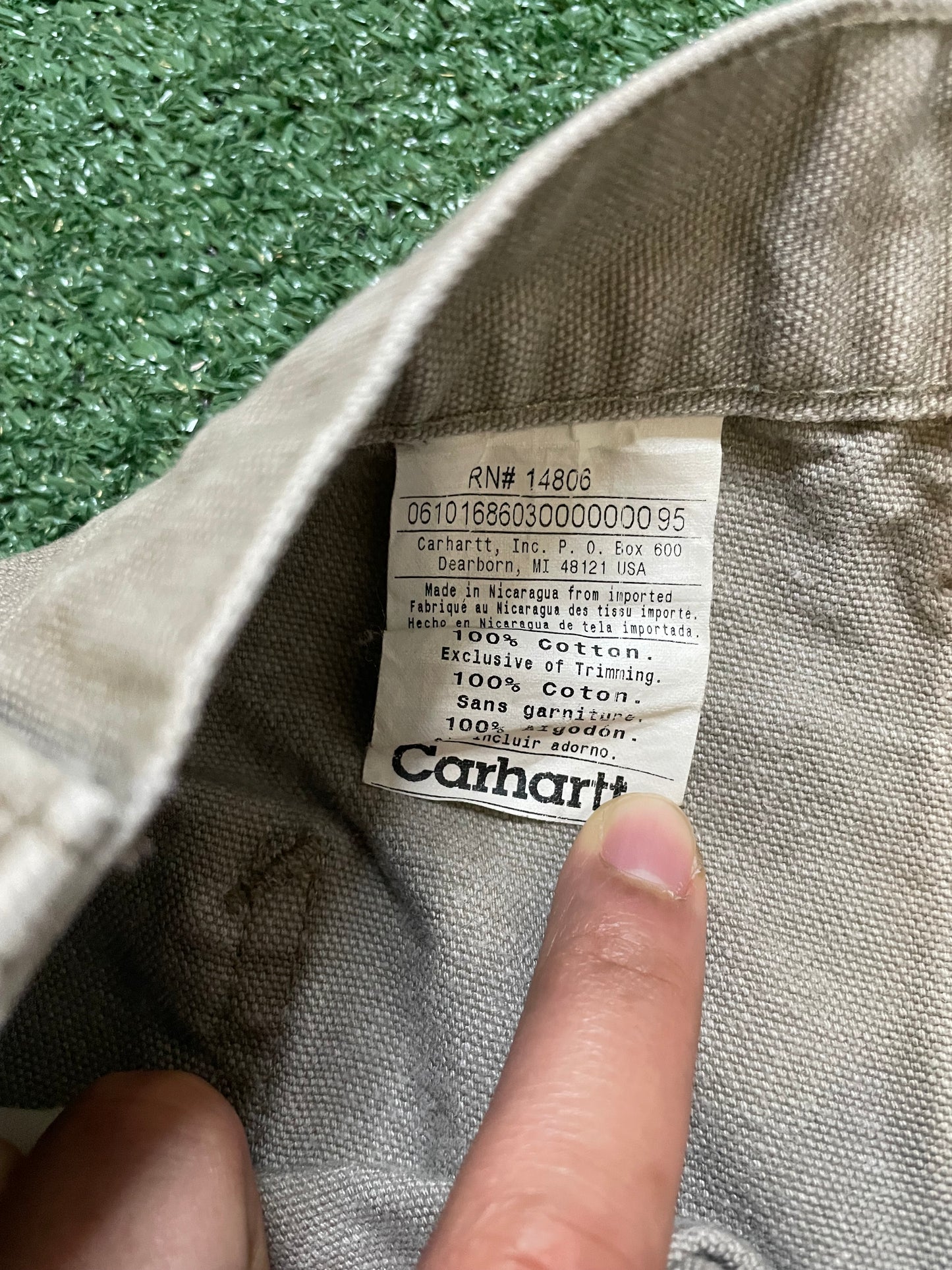 Vintage Carhartt beige pants
