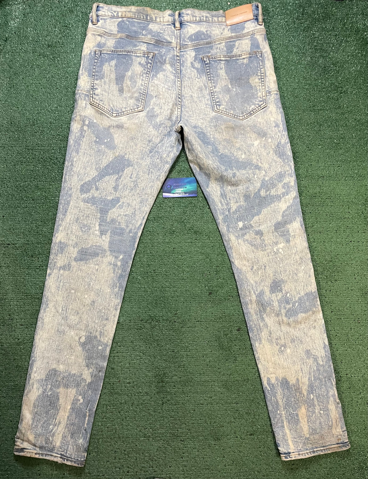 Purple Brand P005 Light Indigo Acid Bleach jeans