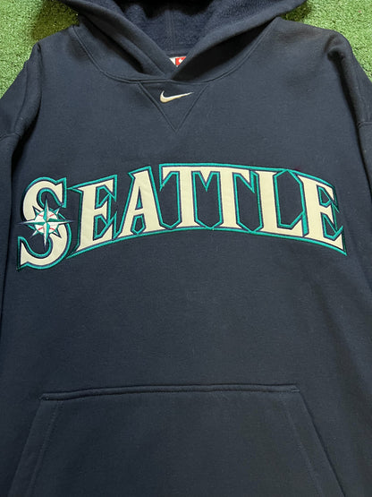 Vintage 1990s Seattle Mariners Nike center swoosh hoodie
