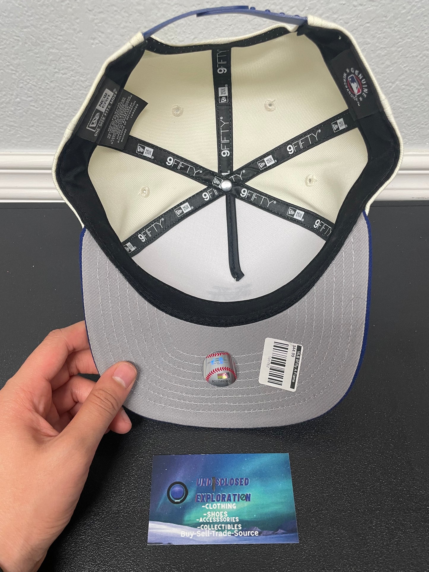 Los Angeles Dodgers Upside down new era white & blue hat