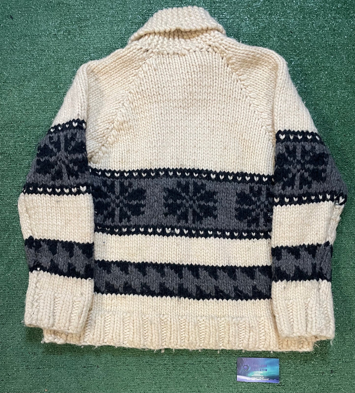 Vintage knit wool cowichan sweater
